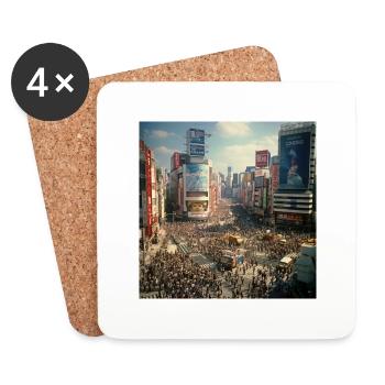 Tokyo le jour - Dessous de verre (lot de 4) - blanc - Devant