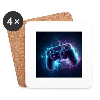 Game controller - Coasters (set of 4) - white - Front