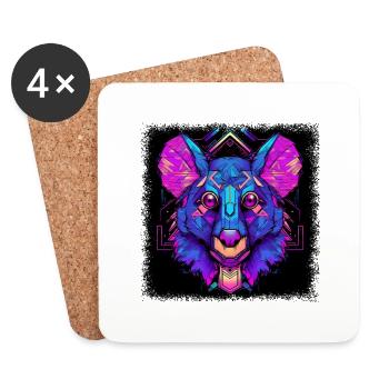 Down Under Climate Change Animal Lover Fun Puns - Coasters (set of 4) - white - Front