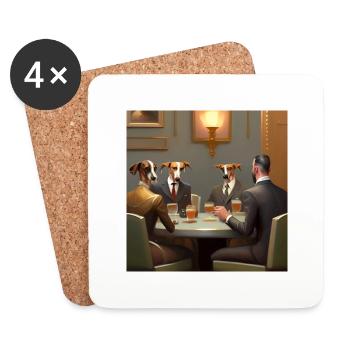 Don doggieleoni - Coasters (set of 4) - white - Front