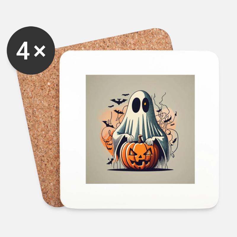 Halloween 1990 - Untersetzer (4er-Set) - Weiß