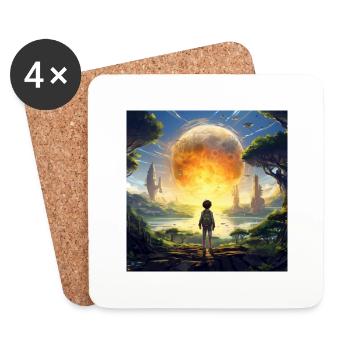 Our Multiverse Is Infinite - Coasters (set of 4) - white - Front