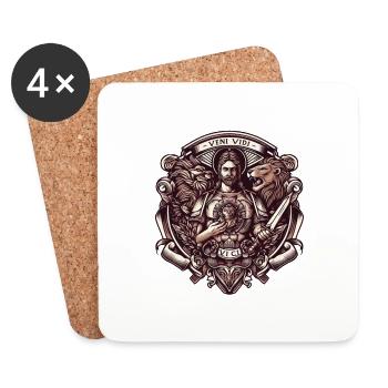 Veni Vidi Vici - Dessous de verre (lot de 4) - blanc - Devant