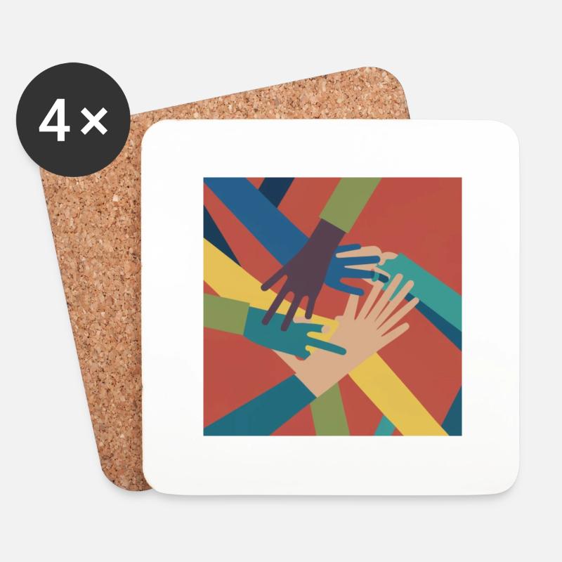 Equality - Untersetzer (4er-Set) - Weiß