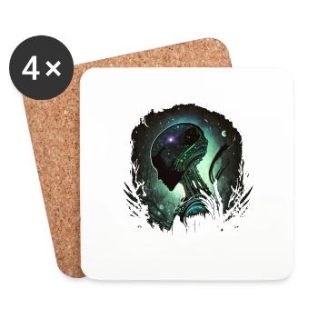 alien - Coasters (set of 4) - white - Front