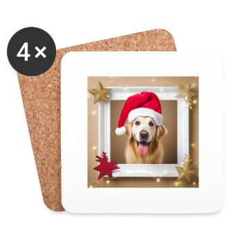 Goldie Christmas - Coasters (set of 4) - white - Front