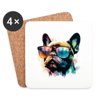 Cool Bully - Coasters (set of 4) - white - Front