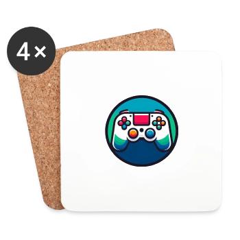 Game Controller - Coasters (set of 4) - white - Front