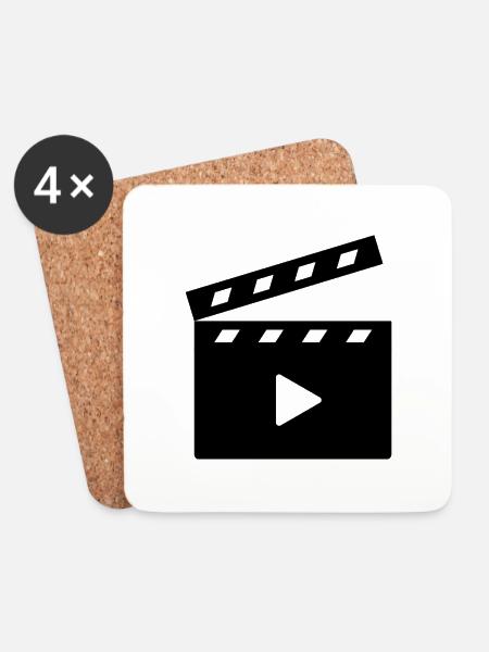 Cinema - Coasters (set of 4) - white