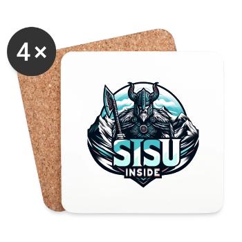 Sisu à l’intérieur - Dessous de verre (lot de 4) - blanc - Devant