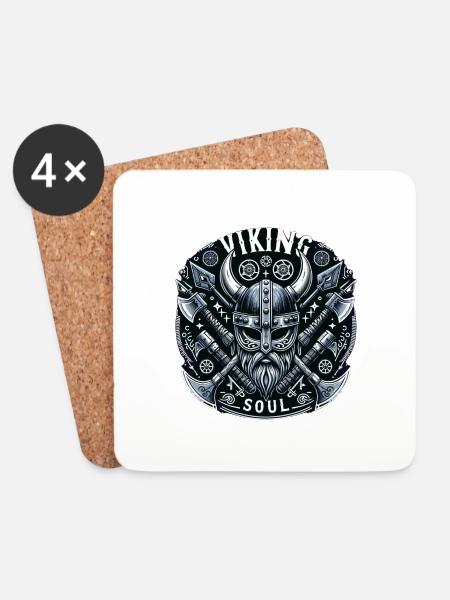 Viking Soul - Coasters (set of 4) - white