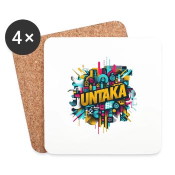 Untaka Wear Kollektion - Untersetzer (4er-Set) - Weiß - Vorne