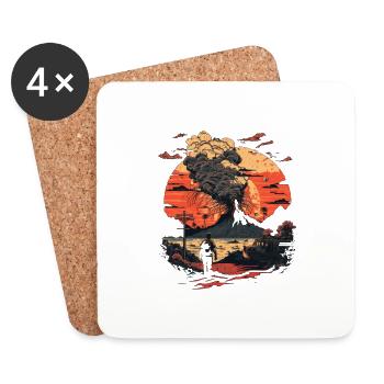 apocalypse - Coasters (set of 4) - white - Front