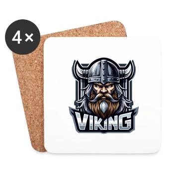 Viking - Dessous de verre (lot de 4) - blanc - Devant