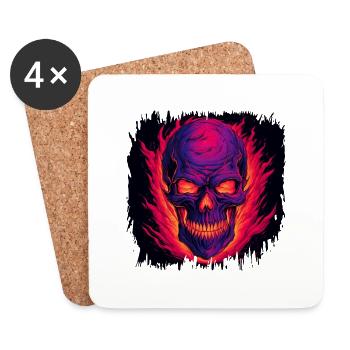 Adult Clothing Fingers Bday Geek - Coasters (set of 4) - white - Front