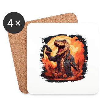 cute kangaroo costume joey gifts quote - Coasters (set of 4) - white - Front