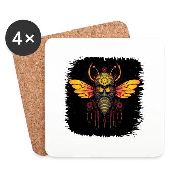 Bee Whisperer Nature Bag Animal Lover Jokes - Coasters (set of 4) - white - Front