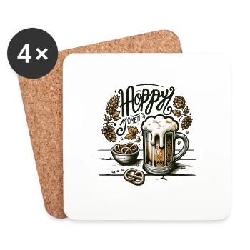 Hoppy Moments - Coasters (set of 4) - white - Front