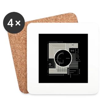 Architectural Fusion - Untersetzer (4er-Set) - Weiß - Vorne