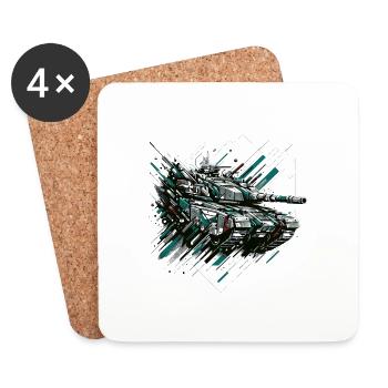 Dynamic Assault Barrage - Coasters (set of 4) - white - Front