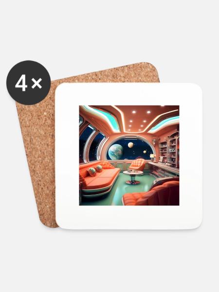 Future Interior - Coasters (set of 4) - white