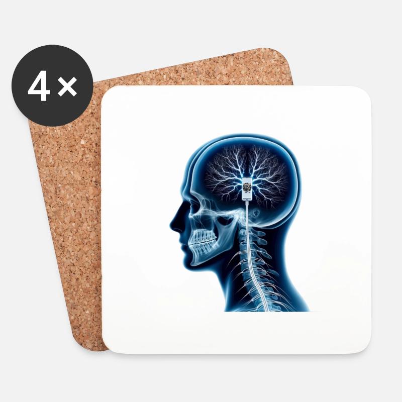 NeuroConnect - Coasters (set of 4) - white