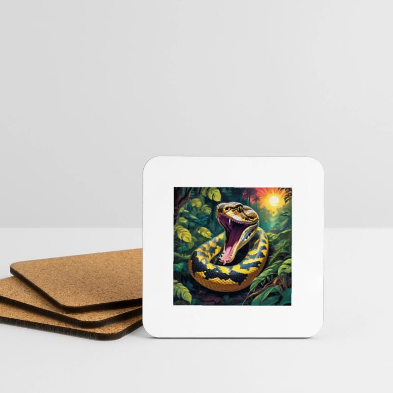 Python Snake Coasters (set of 4)