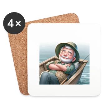Angler - Coasters (set of 4) - white - Front