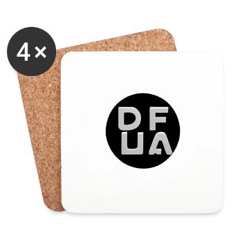 Designer logo - Untersetzer (4er-Set) - Weiß - Vorne