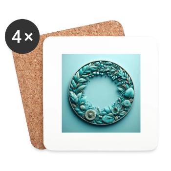 Aqua Marine Serenity - Untersetzer (4er-Set) - Weiß - Vorne