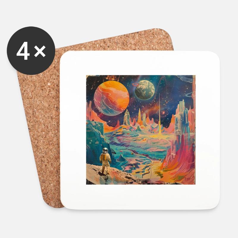 City - Untersetzer (4er-Set) - Weiß