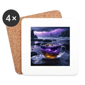 Storm in a teacup - Coasters (set of 4) - white - Front
