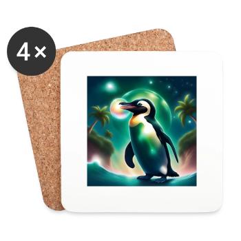 Hulafus 🧊🧊🧊 - Untersetzer (4er-Set) - Weiß - Vorne