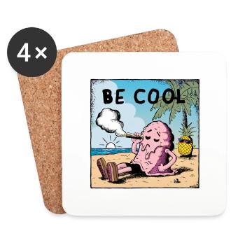 Be Cool Icecream - Untersetzer (4er-Set) - Weiß - Vorne