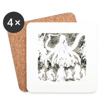 Cultist - Coasters (set of 4) - white - Front