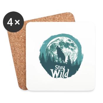 Stay Wild - Coasters (set of 4) - white - Front