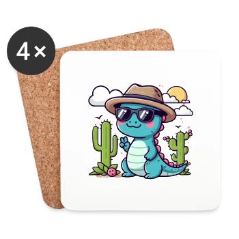 Desert Smiles - Coasters (set of 4) - white - Front