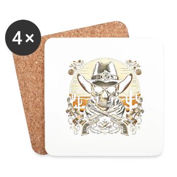 The Gunslinger's Legacy - Coasters (set of 4) - white - Front