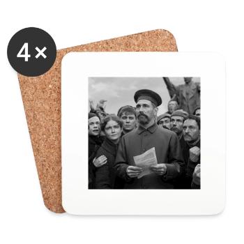 Young lenin - Coasters (set of 4) - white - Front