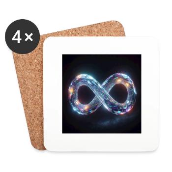 Infinity - Coasters (set of 4) - white - Front