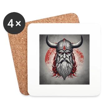 Odin - Dessous de verre (lot de 4) - blanc - Devant