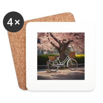 Retro Spring - Coasters (set of 4) - white - Front