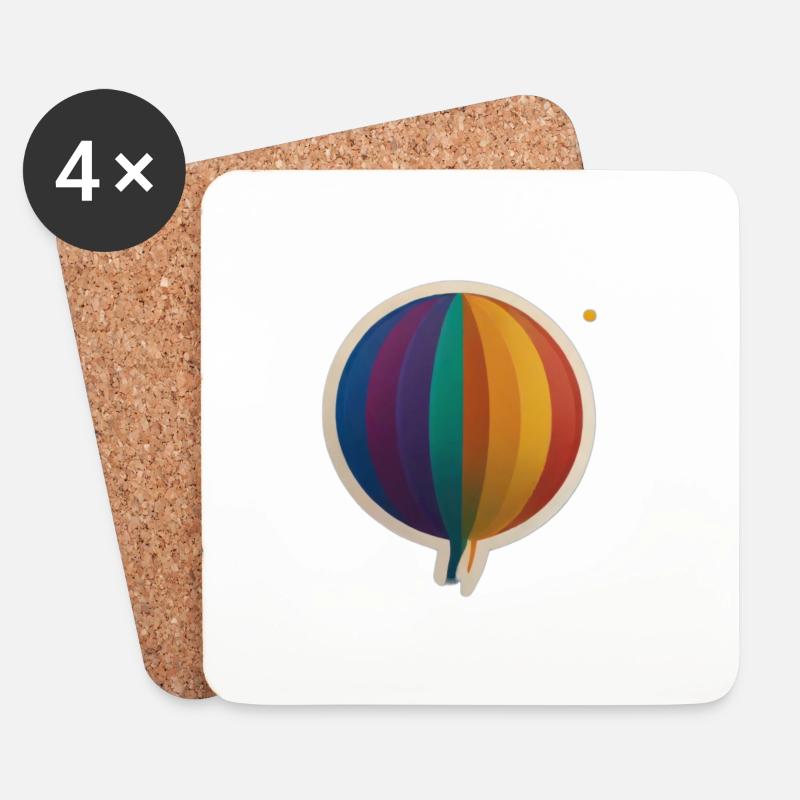 Lovebaloon - Untersetzer (4er-Set) - Weiß