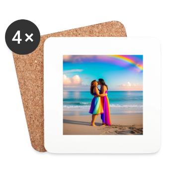 LGBTQ Love - Coasters (set of 4) - white - Front