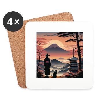 Japan Dreams - Coasters (set of 4) - white - Front