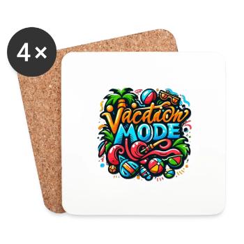 Vacation Mode - Untersetzer (4er-Set) - Weiß - Vorne