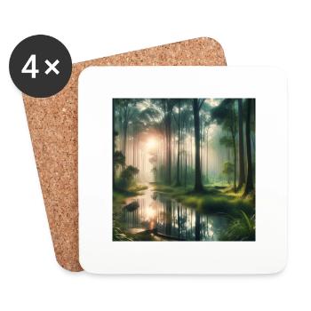 group1 5 - Coasters (set of 4) - white - Front