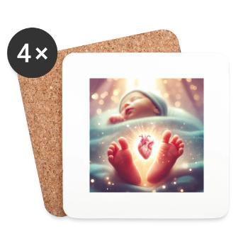 group1 19 - Coasters (set of 4) - white - Front