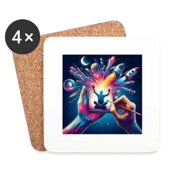 artwork - Coasters (set of 4) - white - Front