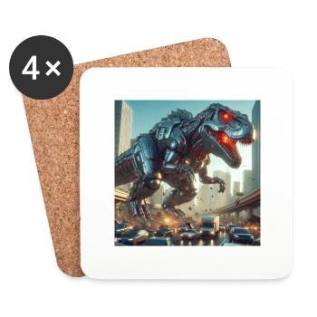 Rawr - Coasters (set of 4) - white - Front